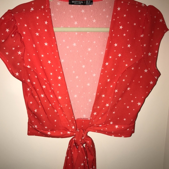 Nasty Gal Tops - STAR TIE TOP